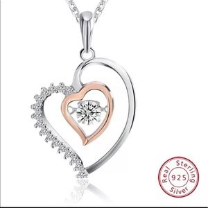 Brand New Gorgeous 925 Sterling Silver Necklace
